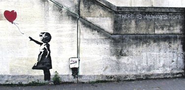 Djevojčica sa balonom, Banksy