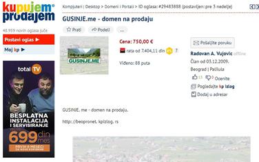 Država nije zaštitila domen jedne od sjevernih opština, pa se on slobodno prodaje
