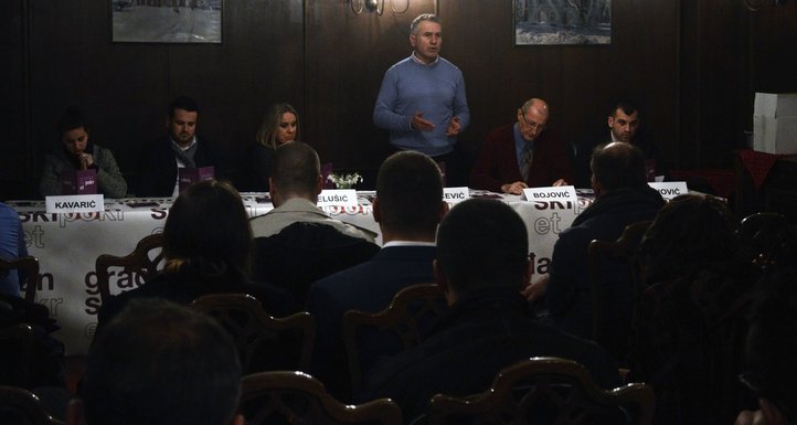 Žarko Rakčević, Građanski pokret, Cetinje