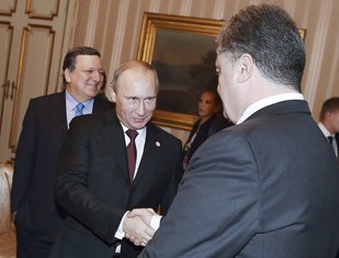 Vladimir Putin, Petro Porošenko