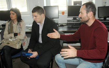 Studenti Filozofskog, Zoran Mikić, Dajana Vemić, Petar Radosavović