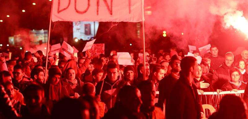 Sinoć na protestu u Podgorici
