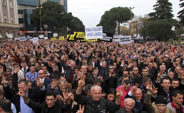 Albanija protest