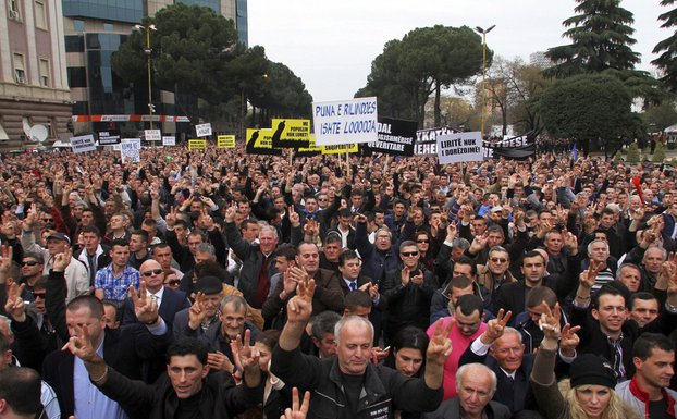 Albanija protest