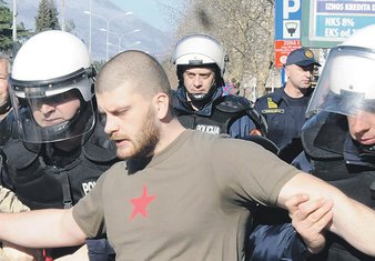 Boban Batrićević, protest 15. februar