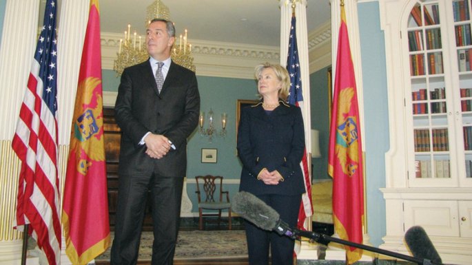 Milo Đukanović, Hilari Klinton