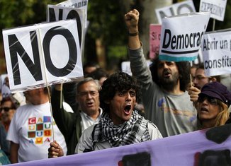 Madrid, protesti