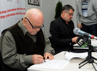 Abdulah Sidran, Branislav Mićunović