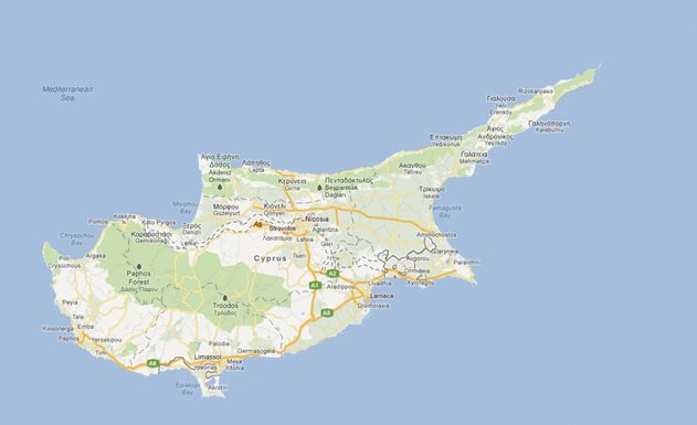 Kipar mapa
