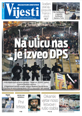 Naslovna strana "Vijesti" za 24. februar