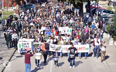 Sa protesta u Baru