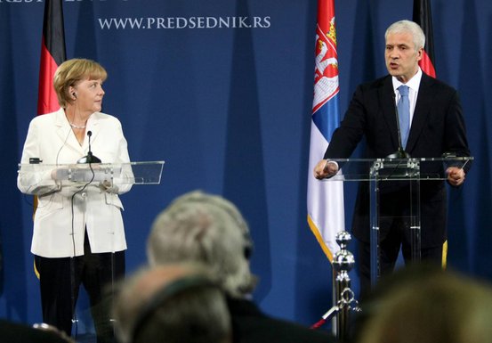 Angela Merkel, Beograd, Boris Tadić