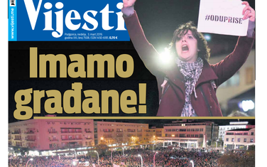 Naslovna strana "Vijesti" za 3. mart