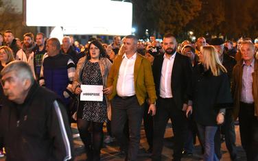 Predstavnici GP Nova ljevica na protestima