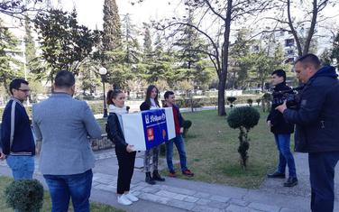 Detalj sa današnjeg performansa