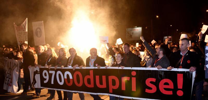 Sa protesta u Podgorici