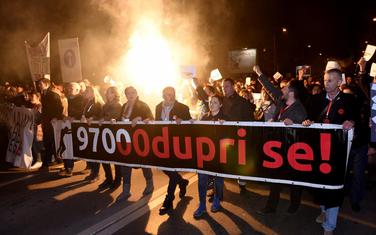 Sa protesta u Podgorici