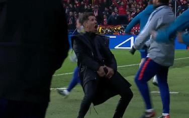 Dijego Simeone slavi gol protiv Juventusa