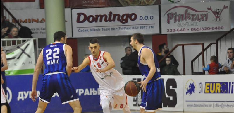 Draško Knežević i Boris Lalović na meču u Čačku