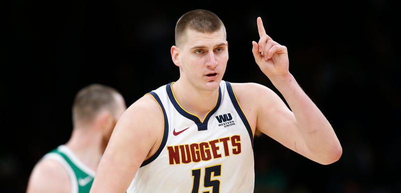 Jokić na meču sa Bostonom