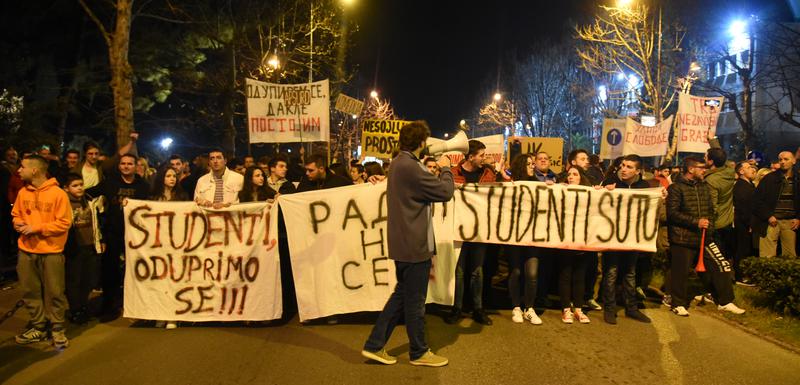 Sa protesta u Podgorici