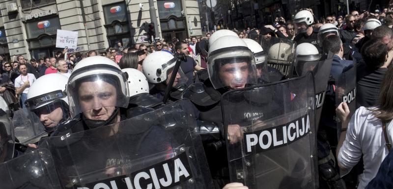 Sa protesta u Beogradu