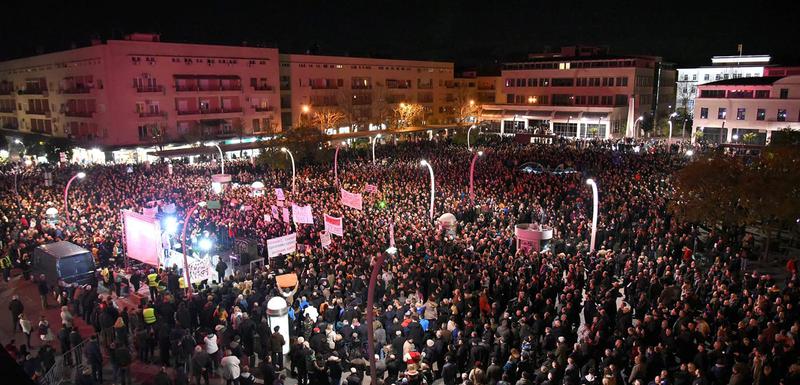 Sa protesta u Podgorici