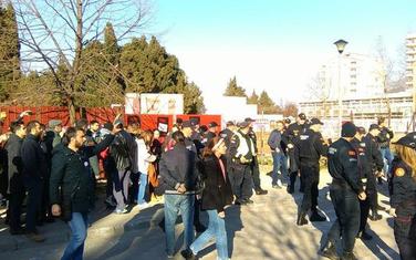 Policija na gradilištu novog vrtića u Baru
