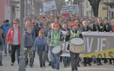 Protest Demokratske Crne Gore, Demosa i Crnogorske na Cetinju
