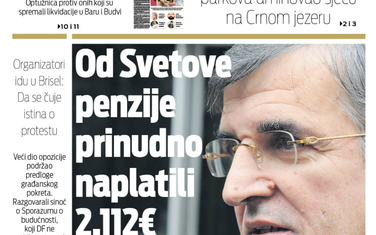 Naslovna strana "Vijesti" za 23. mart