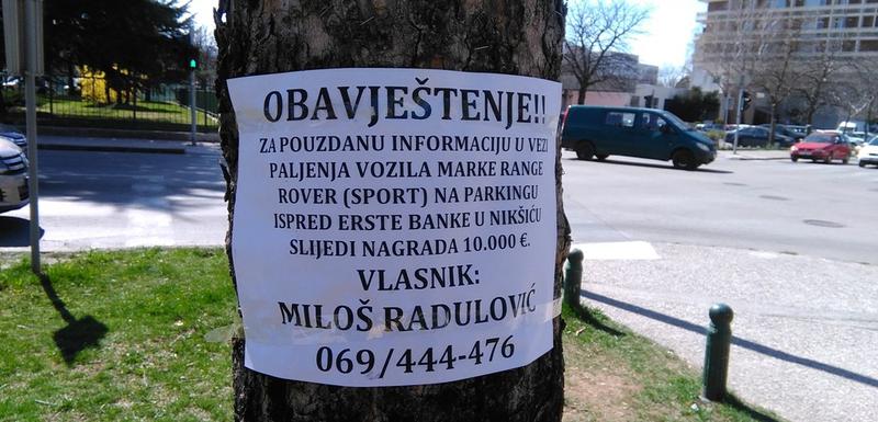 Radulović oblijepio cijeli grad