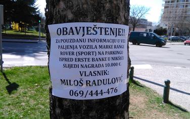 Radulović oblijepio cijeli grad