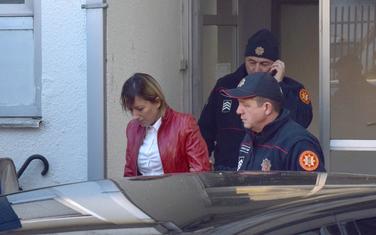 Sanja Božović nakon saslušanja (arhiva)