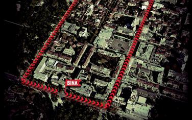 Planirana maršuta protestne šetnje