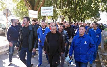 Sa protesta radnika Uljanika u oktobru