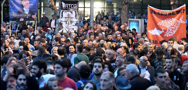Sa protesta u Podgorici