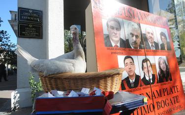Sudijama se uskraćuje pravo da njihov stav bude javno provjeren: Sa performansa MANS-a ispred US prije nekoliko godina (arhiva)