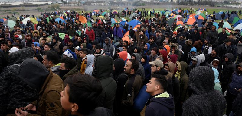 Migranti u kampu u Grčkoj