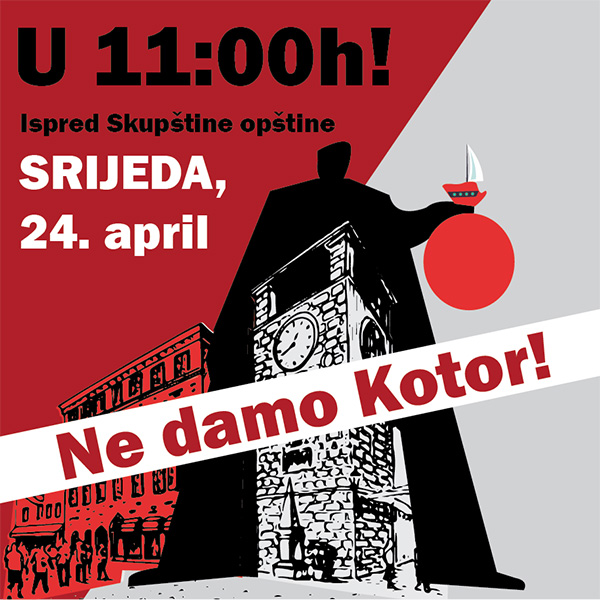 Poster kojim se najavljuje protest
