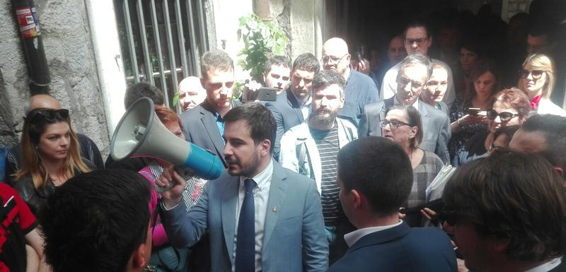 Jokić na protestu