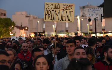 Sa protesta u Podgorici