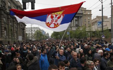 Sa jednog od protesta u Beogradu
