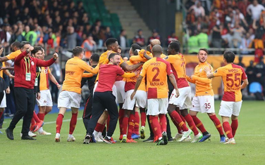 Slavlje igrača Galatasaraja poslije meča