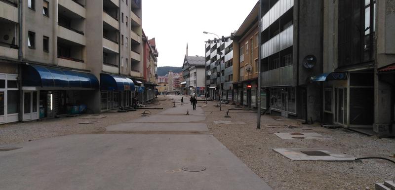 Trenutno stanje u glavnoj ulici u Pljevljima