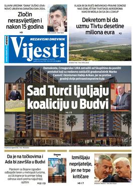 Naslovna strana Vijesti