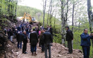 Stopirati gradnju: Sa protesta protiv izgradnje mHE na Bukovici