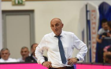 Mihailo Pavićević na večerašnjoj utakmici