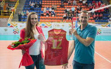 Ksenija Ivanović i predsjednik OSCG Cvetko Pajković