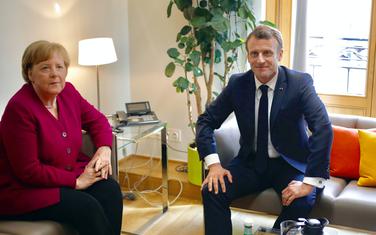 Merkel i Makron
