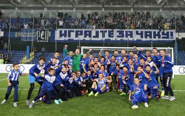 Slavlje fudbalera i stručnog štaba Budućnosti